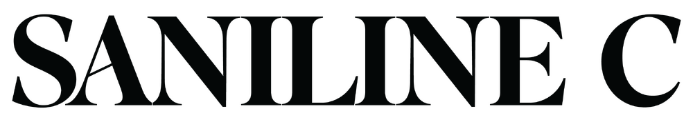 Saniline C logotyp - Företagets logotyp i ett elegant typsnitt och svart färg.